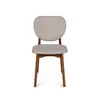 Silla Cleo - Nogal - Respaldo tapizado - Tela Rústica - Natural 93 en Beige - Butacas, banquetas y puffs, Uruguay | NYR, vista 2 de 6