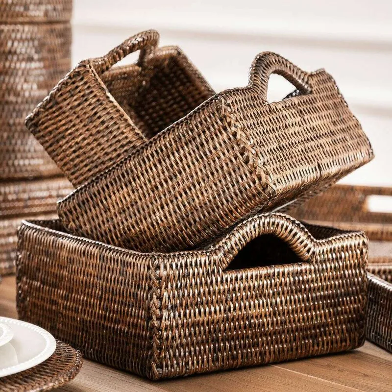 CESTO DE RATTAN - 17 X 17 CMS - Canastos, Uruguay | La Iberica