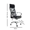 Silla De Escritorio Mallada - Negra en Negro - Escritorios y sillas de escritorio, Uruguay | Unilux, vista 6 de 6