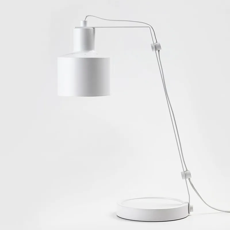 Lámpara de Escritorio Harek – Luz Direccionada | Diseño Metálico Blanco o Gris en Blanco - Lámparas de mesa, Uruguay | Bascuhouse