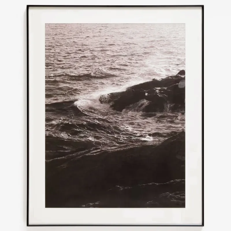 Cuadro Zavira fotografía de olas 64 x 84 cm en Blanco, Negro - Decoración de pared, Uruguay | Kavehome