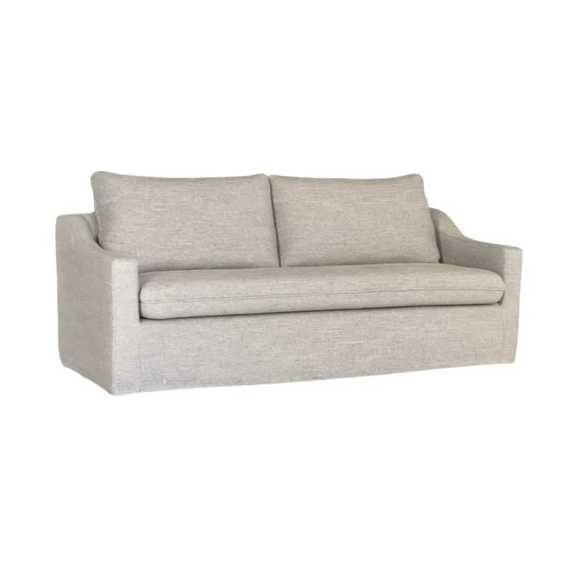 Sofá Manchester con Funda Desmontable 2 cuerpos (155cm) – Gris Claro en Gris - Sillones y sofás, Uruguay | Berna home