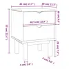 Mesa de Luz 2 C Mel/Gris Linea Nordica en Madera Maciza en Gris - Mesas de luz, Uruguay | Que Sal Muebleria, vista 8 de 15