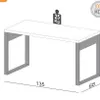 Escritorio Industrial 135cm 100% MDF - Linea Factory - Bibliotecas, Uruguay | Balton, vista 9 de 9
