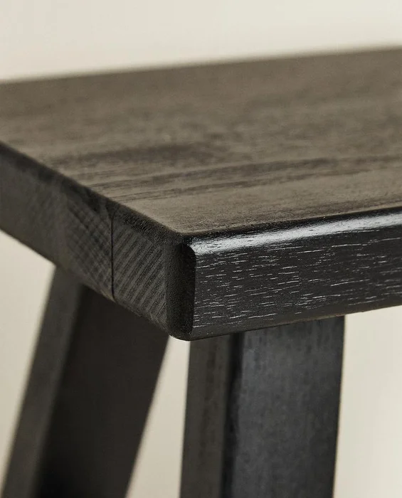 TABURETE PEQUEÑO MADERA en Negro - Sillas, Uruguay | Zara Home, vista 4