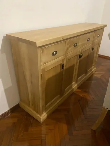 Aparador Bargueño Madera Maciza 160x90x38 - Ozark Home A Eleccion en Madera natural - Aparadores y recibidores, Uruguay | Ozark Home, vista 2