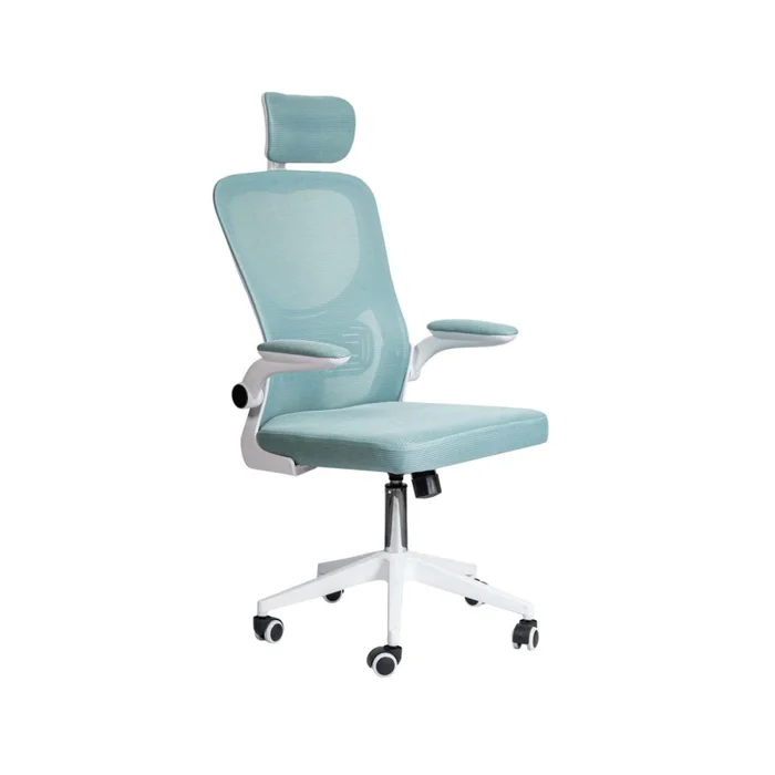 Asiento De Oficina Malla Blanco Hy-697 en Celeste - Escritorios y sillas de escritorio, Uruguay | Divino, vista 2