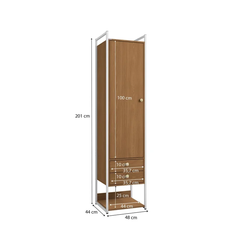 Closet Abierto Modular P51 - Linea Industrial en Madera natural - Roperos y placares, Uruguay | Balton, vista 9