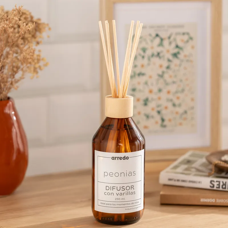 Difusor Aromático de Ambientes Peonias en Marrón - Velas y Portavelas, Uruguay | Arredo
