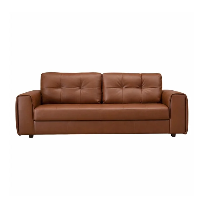 Sofá Sillón 100% Cuero - Raffaello 3 Cuerpos Amarula en Marrón - Sillones y sofás, Uruguay | Berna home