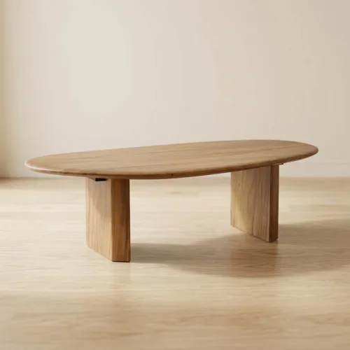Mesa Ratona Madera Marron Indonesia 150 Walnut en Marrón - Mesas de living, Uruguay | Divino