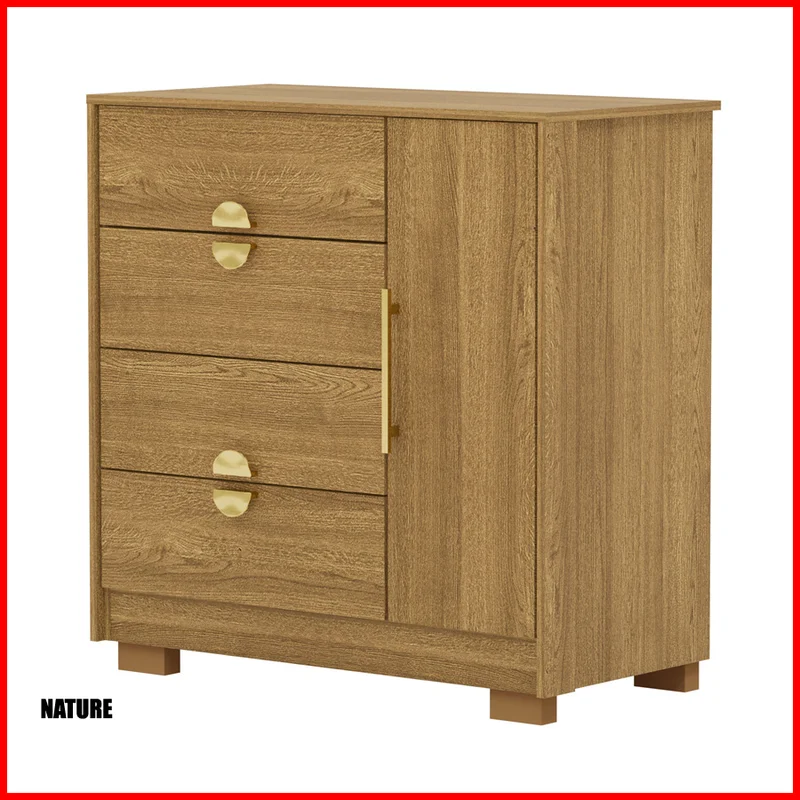 Comoda cajonera con puerta – 20033 en Blanco - Cómodas, Uruguay | Punto Unión, vista 3