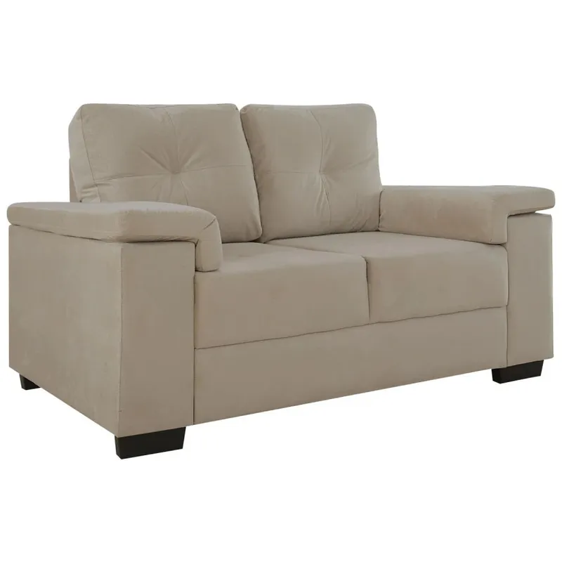 Sillón 2 Cuerpos Laura - Tela Beige - Sillones y sofás, Uruguay | Ecowood