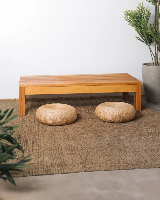 MESA RATONA JARDÍN PISCIS 160x70 - Mesas de living, Uruguay | Fundamento Muebles