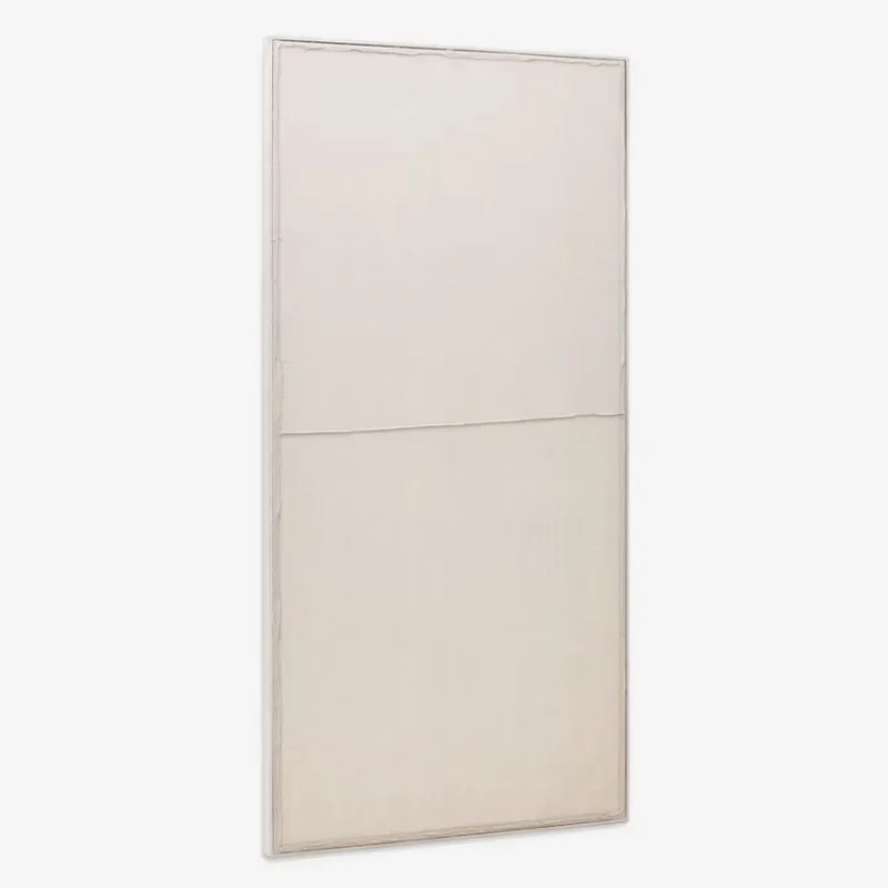 Cuadro Maha blanco con línea horizontal 110 x 220 cm en Beige - Decoración de pared, Uruguay | Kavehome
