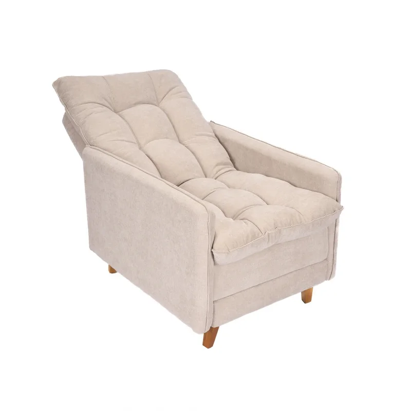 Poltrona reclinable Con Puff - Luxor - Beige en Rojo - Sillones y sofás, Uruguay | Ecowood, vista 3