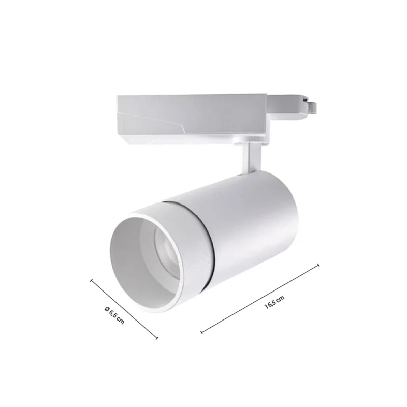 Track Light LED Zoom Blanco Dimerizable 20W Luz Cálida en Blanco - Lámparas colgantes, Uruguay | Serlux, vista 4