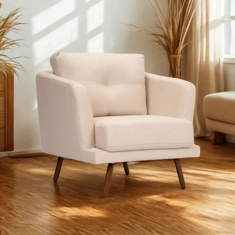 Sillon Poltrona 1 Cuerpo Trinidad - Beige en Beige - Sillones y sofás, Uruguay | Ecowood