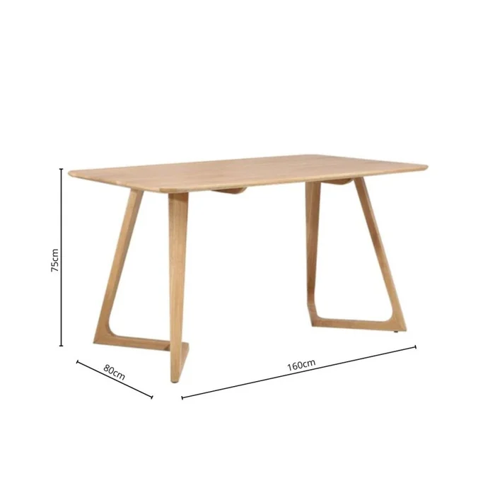 Mesa de comedor Swift 160 en Beige - Mesas de comedor, Uruguay | La Cueva Muebles, vista 2