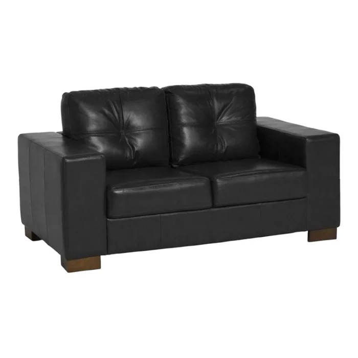SOFA 100% CUERO - 2 CUERPOS - MODELO DOMINI - NEGRO en Negro - Sillones y sofás, Uruguay | Champagne Home, vista 3