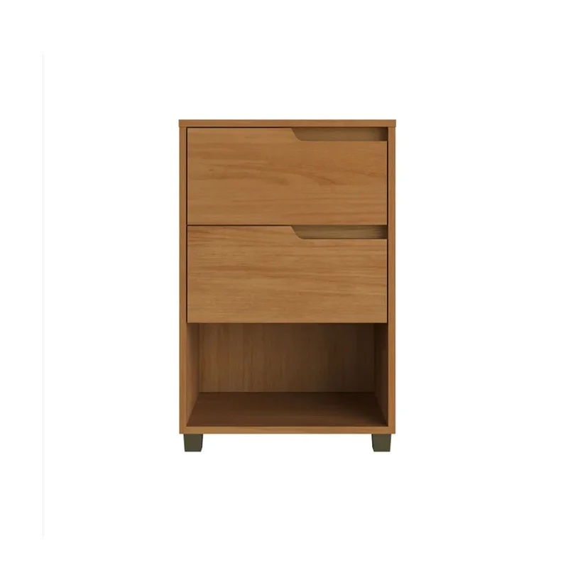 Mesa De Luz 2 Cajones 1 Espacio Dormitorio 100% Mdf en Marrón - Mesas de luz, Uruguay | Soy Hogar, vista 5