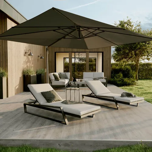 Sombrilla Lateral Sombra 290x390 Gris Oscuro - Muebles para el exterior, Uruguay | Naterial Uruguay