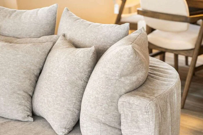 SILLON LUNA - OVAL - LINO GRIS MEDIO en Gris - Sillones y sofás, Uruguay | La Iberica, vista 14