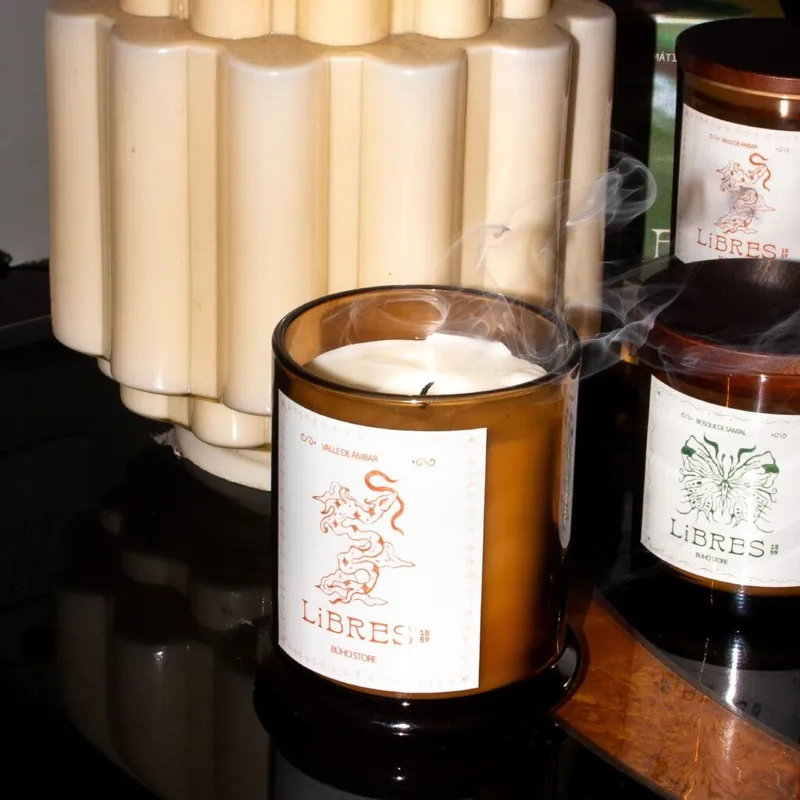 Vela aromática Valle de Ambar 280g en Marrón - Velas y Portavelas, Uruguay | Buho Store