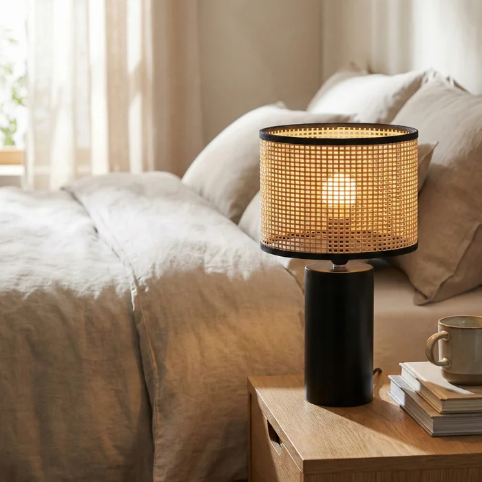 Nativo Cylinder Rattan - Lámparas de mesa, Uruguay | La Perla, vista 3