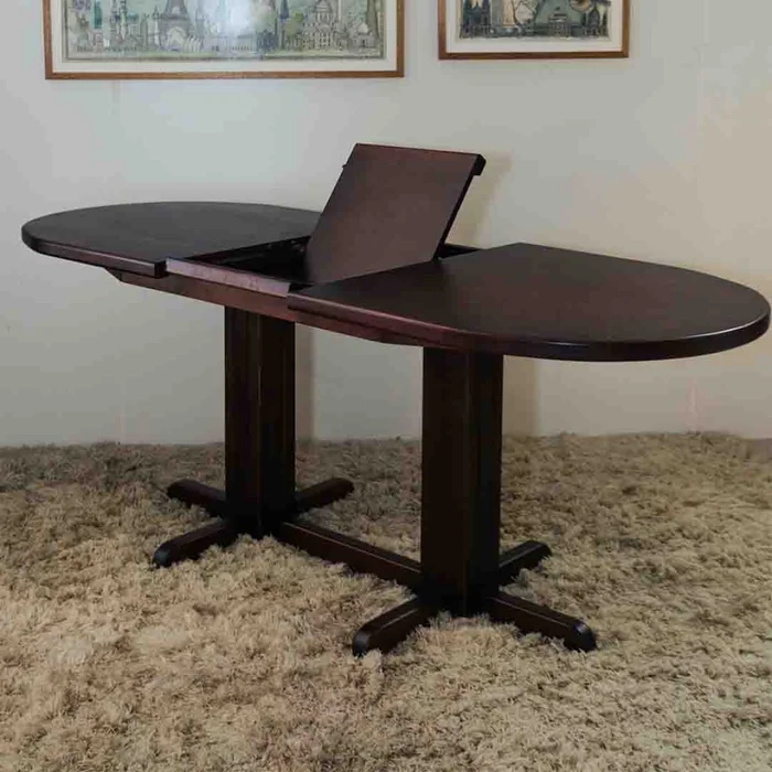 Mesa Oval 1.20 m extensible — Serra Amoblamientos en Marrón - Mesas de comedor, Uruguay | Serra Amoblamientos, vista 4