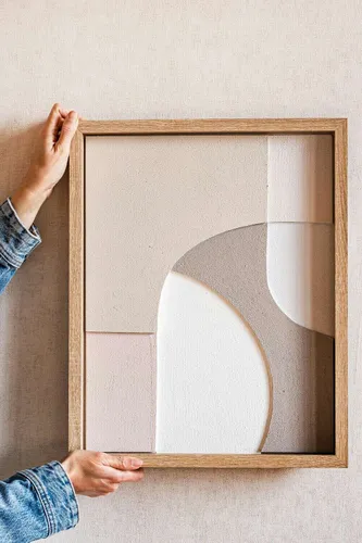 CUADRO RELIEVE TEXTURADO 2 - 50 X 40 CMS en Multicolor - Decoración de pared, Uruguay | La Iberica