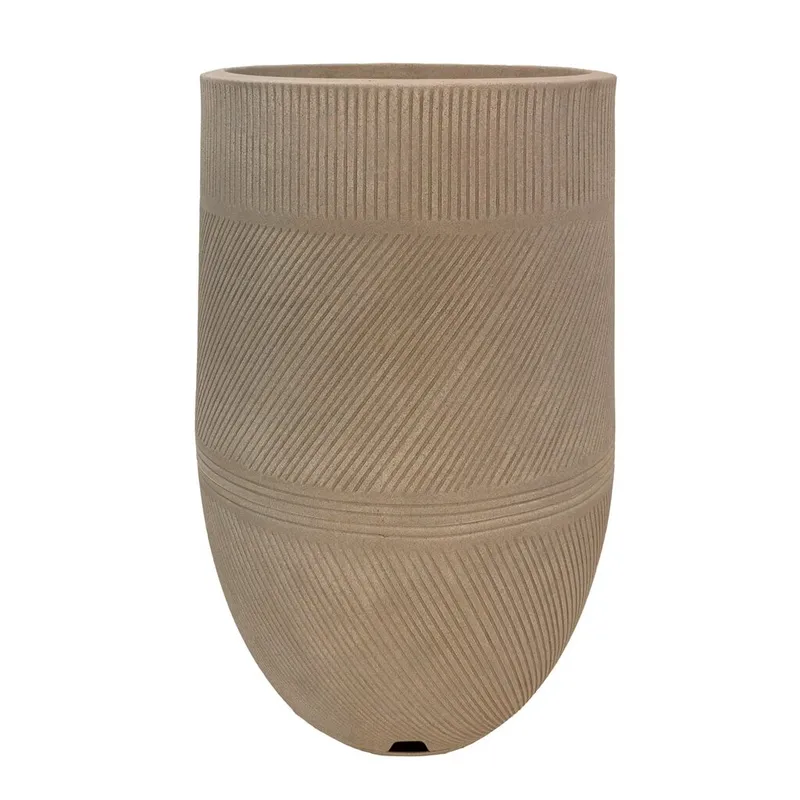 MACETA ARGOS 36 X 71.5 BEIGE EFECTO PIEDRA en Beige - Macetas, Uruguay | Decohogar