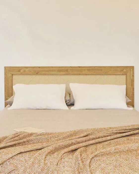 Cabecero Haydé en Madera natural - Respaldos de cama, Uruguay | Treehouse Deco