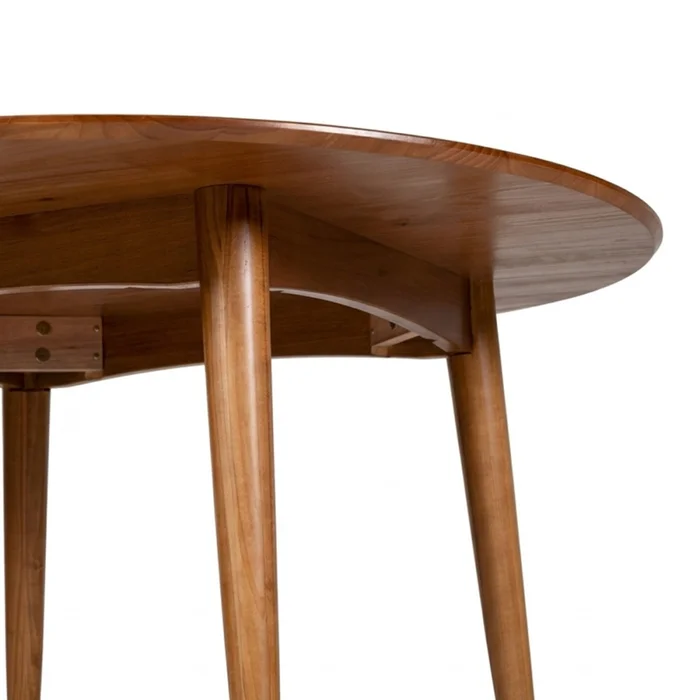Mesa de Comedor Olmo - Redonda - 115 - Honey en Marrón - Mesas de comedor, Uruguay | NYR, vista 3