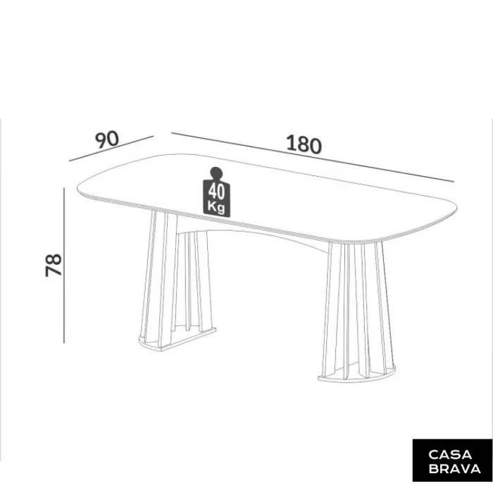 Mesa de Comedor Josefina en Mesa Josefina Blanca - Mesas de comedor, Uruguay | Casa Brava, vista 2
