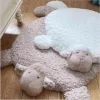 Alfombra Infantil Estilo Nordico Diseño Oveja en Blanco, Marr\u00f3n claro - Textiles, Uruguay | Iluminaras, vista 10 de 11