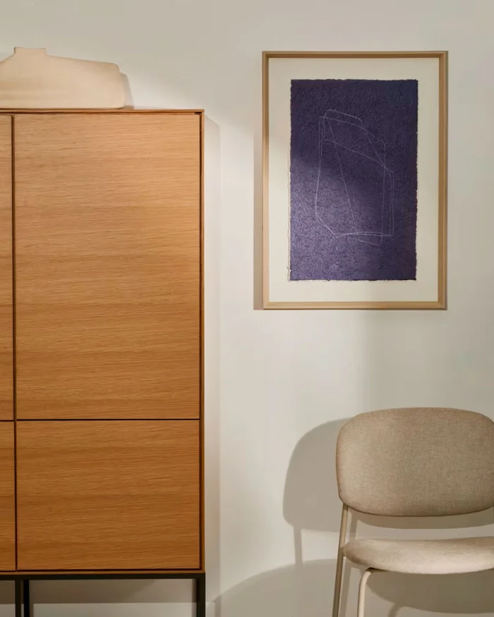 Cuadro Durkan de papel reciclado - azul 50 x 70 cm en Azul - Decoración de pared, Uruguay | Kavehome, vista 2
