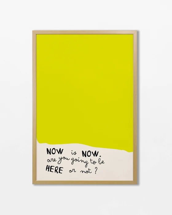 Now is Now en Amarillo - Láminas, Uruguay | La Cuadrería