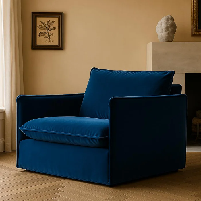 Butaca con terciopelo en Verde oliva - Sillones y sofás, Uruguay | Pieza Clave, vista 7