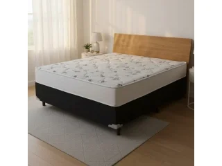 COMBO BOX+ COLHON 2 PLAZAS en Negro - Dormitorio, Uruguay | Que Sal Muebleria, vista 2