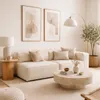 Sillón Nicole Esquinero Doble Derecho - Beige en Beige - Sillones y sofás, Uruguay | Samic, vista 2 de 2