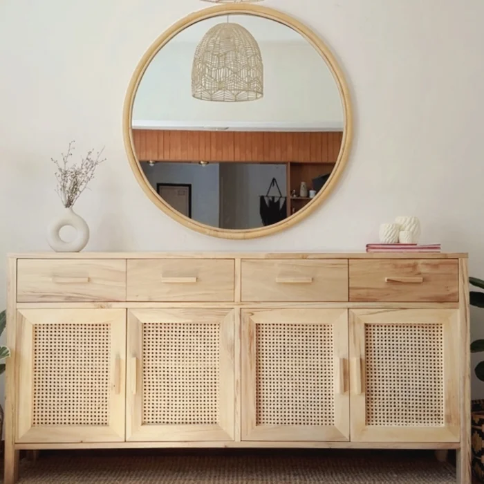 Aparador alacena con esterilla de Viena - Decoración, Uruguay | Decoramuss