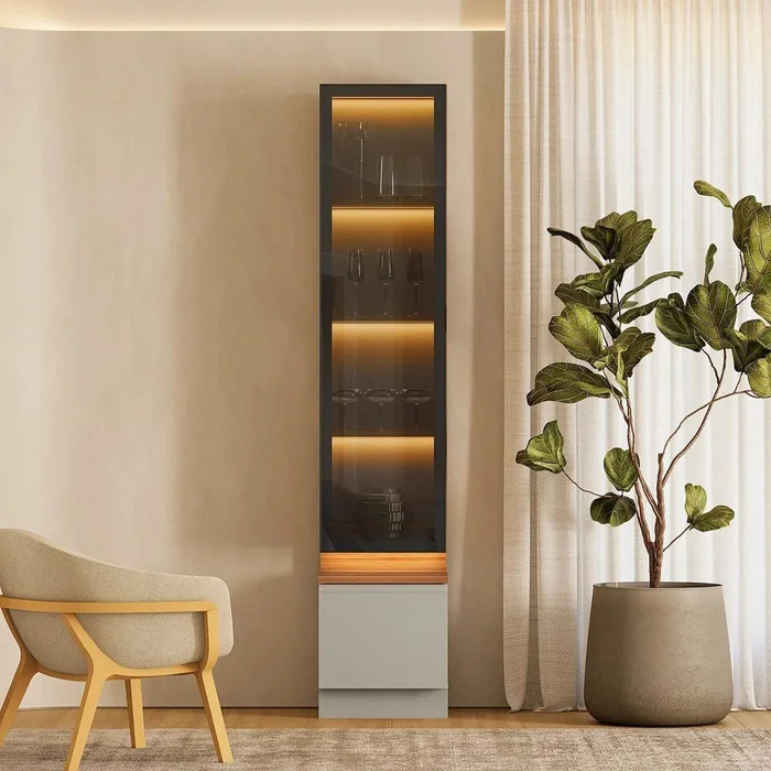 Modulo Cristalero - Magnum 45CM con Led - Muebles para TV, Uruguay | Balton, vista 2