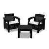 Juego de Jardín Mykonos - 2 butacas y mesa - Negro en Negro - Muebles para el exterior, Uruguay | NYR, vista 2 de 8