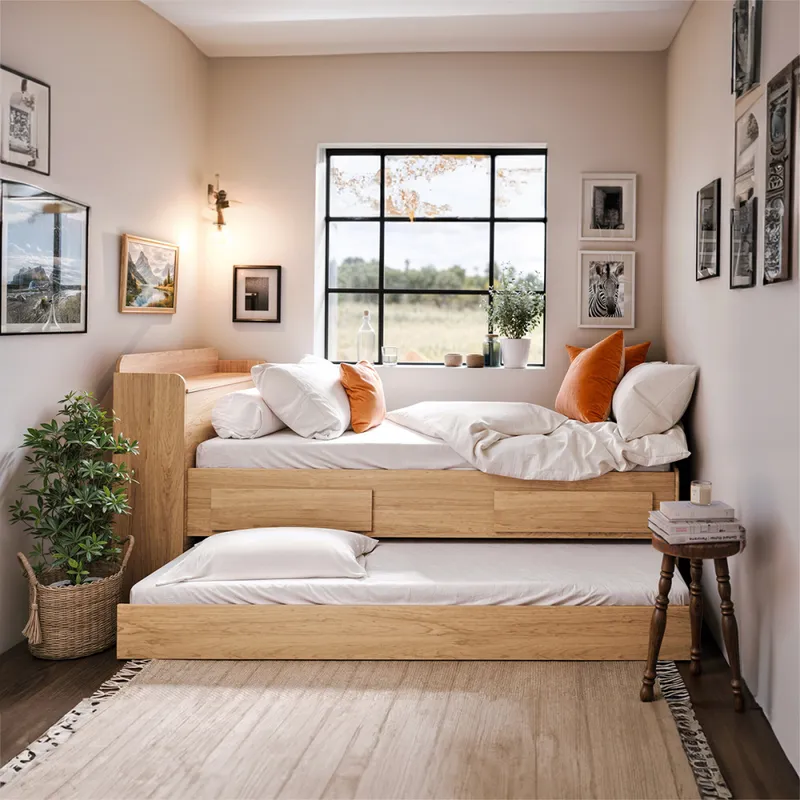 Cama marinera - Onix - Con baúl - 1 Plaza - Hanover en Marrón - Dormitorio, Uruguay | NYR