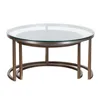 Mesa Ratona Metal-vidrio-y-madera Gris Silver Plata en PLATA - Mesas de living, Uruguay | Divino, vista 3 de 4