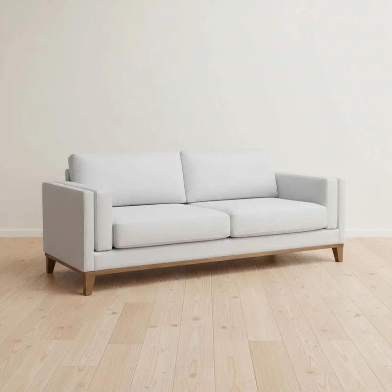 Sillón 3 Cuerpos Tela-premium Gris Luxor Premium Easy Clean Gris Cla en Gris - Sillones y sofás, Uruguay | Divino