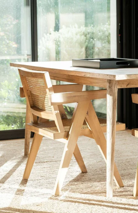 MESA COMEDOR NORDICA - OLMO NATURAL - 1.80 X 0.90 MTS en Madera natural - Mesas de comedor, Uruguay | La Iberica, vista 42