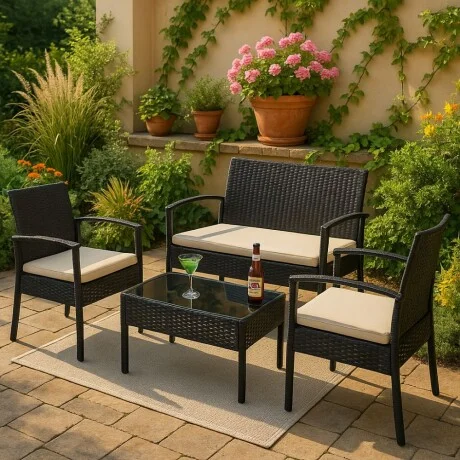 Juego de jardin Denver - Negro en Negro - Muebles para el exterior, Uruguay | La Cueva Muebles, vista 11