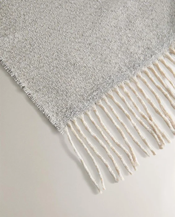MANTA ESTRUCTURA ROMBOS en Gris - Textiles, Uruguay | Zara Home, vista 3